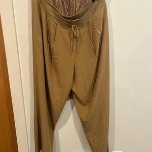 CALIA by Carrie Underwood Tan Wide Full Leg Pants